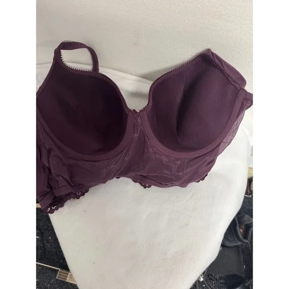 Victoria's Secret | SEXY Purple Lace Longline Bra Mini Bustier 38D convertible - Picture 4 of 7
